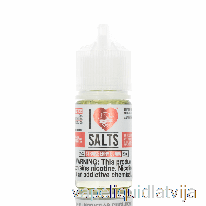 Zemeņu Gvajava - I Love Salts - 30ml 50mg Vape šķidrums
